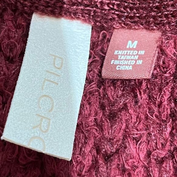 Pilcro Anthropologie Burgundy Heavy Weight Cardigan Sweater, Size M, NWT - Picture 10 of 10